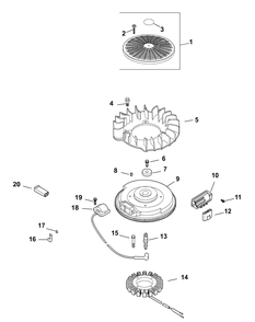 Kohler Cv23-75592 Ignition And Electrical Diagram and Parts List for ENFORCER54 53AH3AGT050-23HP Cub Cadet Lawn Tractor